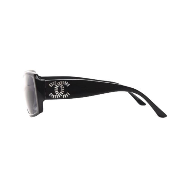 CHANEL Crystal Baguette CC 5114-B Rectangular Sunnies in Black on Black Caviar main image 10